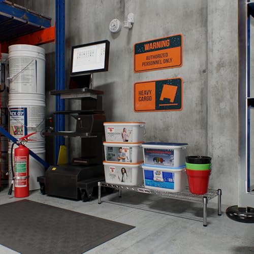 14" Deep x 42" Wide x 8" Height 1-Tier Wire Shelving Kit | NSF Commercial Storage Rack Unit - size: 14" Deep x 42" Wide