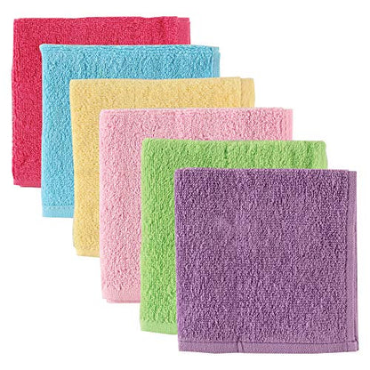 Luvable Friends Unisex Baby Super Soft Cotton Washcloths, Pink, One Size - color: Pink, size: One Size