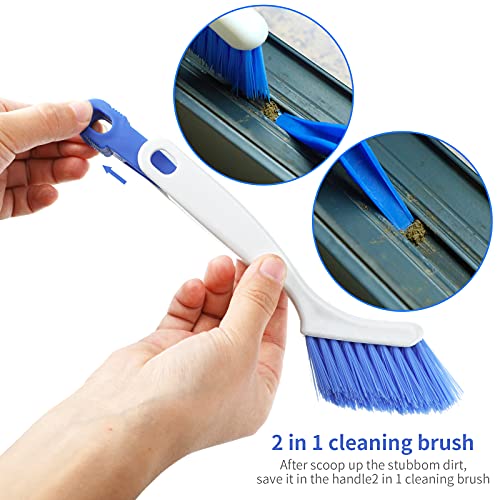 10 Pieces Cleaning Brush Small Scrub Brush, Window Door Sliding Track for Cleaning Sink Scrub, Bathroom Kitchen Edge Corner Grout, Sliding Door or Window