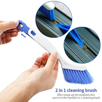 10 Pieces Cleaning Brush Small Scrub Brush, Window Door Sliding Track for Cleaning Sink Scrub, Bathroom Kitchen Edge Corner Grout, Sliding Door or Window
