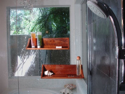 AquaTeak The Original Moa Straight Teak Shower Shelf | Durable, Water-Resistant Teak Construction, Indoor & Outdoor Use