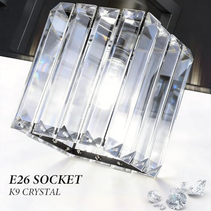 Black Crystal Bathroom Vanity Light, 3-Light Modern Bathroom Lighting Fixtures Over Mirror, Matte Black Wall Sconce Light Fixtures with Square Shade - color: Black-Square Shade, size: 3-LIGHT