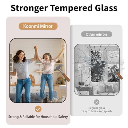 Koonmi Bathroom Wall Mirror,30x71 Inch Large Vanity Mirror for Over Sink - size: 71"L x 30"W