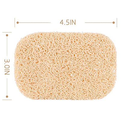 15 Piece Soap Savers Pads - Beige BPA Free Holder for Bar Soap, Non-Slip Self Draining Dish Lift for Shower, Kitchen, Bathroom - Tray Bulk Accessories - color: Beige