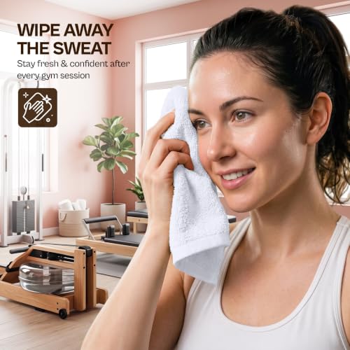 Utopia Towels 24 Pack Cotton Washcloths Set, 100% Ring Spun Cotton, Premium Quality Flannel Face Cloths, Highly Absorbent and Soft Feel Fingertip Towels, White | Premium 100% Ring Spun Cotton Face Cloths - Highly Absorbent, Fast Drying Soft Feel Fingertip