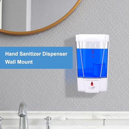 Automatic Soap Dispenser Wall Mounted: 700ml/23.7oz Commercial Hand Soap Dispenser Wall Mount, Touchless Electric Sensor Pump for Home Kitchen Bathroom Offices Hotel Commercial Restaurant - color: Automatic