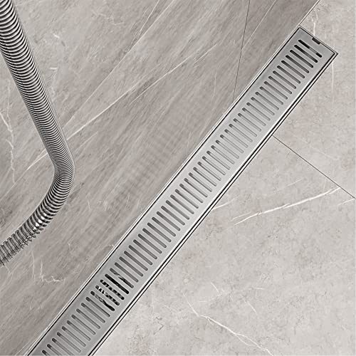 VIGO Elan 36 in. Linear Shower Drain in Chrome - VG07003CH - color: Chrome, size: 36 in.