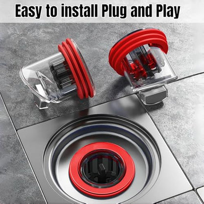 Odor Proof Floor Drain, Shower Drain Plus, Anti-Odor, Prevent Backflow, Prevent Odor Dispersion in Bathrooms, and Kitchens (Fit 1.5''-2.0'' Caliber) (1)
