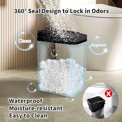 3 Pack Bathroom Trash Can with Lid, 2.5 Gallon Small Slim Trashcan, Automatic Trash Can Touchless, Motion Sensor Waterproof Plastic Trash Bin for Bedroom Kitchen Office Living Room (Black) - color: Black