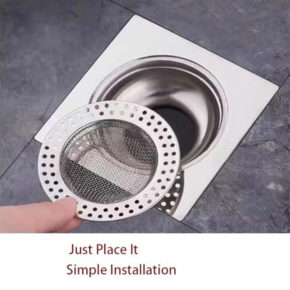 2 Shower Drain Hair Catcher, Shower Drain Basket, SS Mesh, Fits 3-Inch Hole | Easy to Clean SS Mesh Hair Trap, Reusable Anti-Clog Drain Strainer for Bathroom Sink, Drain & Tub, 3" Inner Dia Holes - size: Shallow-2 Pcs