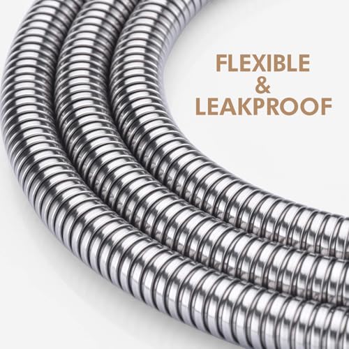 71 inches Shower Hose Extra Long Handheld Shower Head Hose Extension Replacement, Brushed Nickel, Stainless Steel