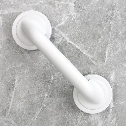KAFENDA New Powerful Large Suction Cup Handle, Glass Door Handle, Bathroom Shower Grab Bar, No Drilling Required for Installation, 11.4 Inch, Removable and Reusable - color: White