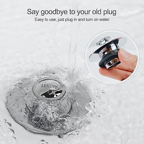 LEKEYE Shower Drain Hair Catcher | Bathtub Stopper/Shower Drain Cover/Drain Protector for Bathtub and Bathroom - color: Grey Silver