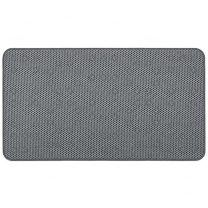 Bath Bliss Cushioned Foam Bath Mat Non Slip Bathtub Mat with 58 Suction Cups Dark Grey Color 17x36 | Machine Washable | Quick Drain Safety - color: Dark Grey