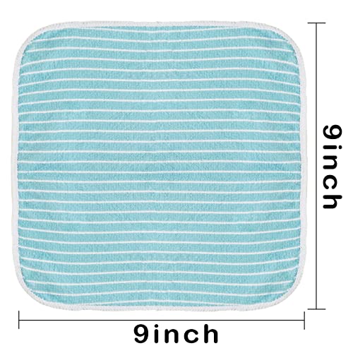 Softan Baby Washcloths, 24Pack Baby Wash Cloths Extra Soft & Ultra Absorbent, Baby Towels and Washcloths Face Towel Unisex for Boys Girls Face & Body, Washclothes Gentle on Sensitive Skin, 9''x 9'' - color: Dinosaur