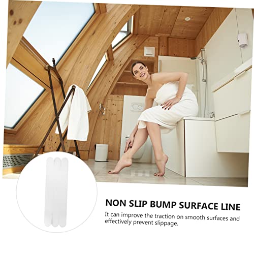 Alipis 12pcs Self Adhesive Caulk Strip Non Slip Shower Stickers for Shower Tub Bathroom Safety Strips Adhesive Bath Treads Bathtub Stickers