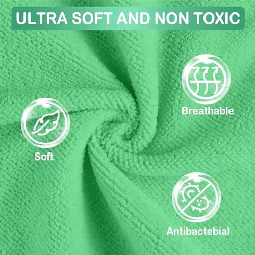 Baby Washcloths, 24Pack Baby Washcloth Extra Soft & Ultra Absorbent, for Unisex Boys Girls Body, Washclothes Gentle on Sensitive Skin, 9x9 Dinosaurs Trees - color: Dinosaurs & Trees