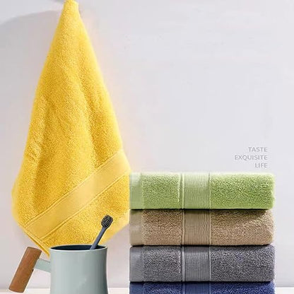 JININQ 2 Piece 100% Cotton Soft Hand Towels 13.4" x 29.5",Premium Face Towels Set for Bathroom,Gym,Home (White) - color: White