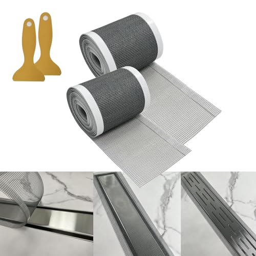Neodrain 2 PCS Linear Shower Drain Hair Catcher,3.5" X33FT | Cutable Disposable Bathroom Drain Sticker,for Neodrain 2.75" Width Tile-Drain/Linear Drain - size: 2 pack