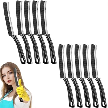 10Pcs Hard-bristled Crevice Cleaning Brush, Multifunctional Thin Gap Scrub Brush, Bathroom Cleaner Tools for Household Use, Kitchen, Window, Toilet, Grout, Faucets, Car - color: 10pcs