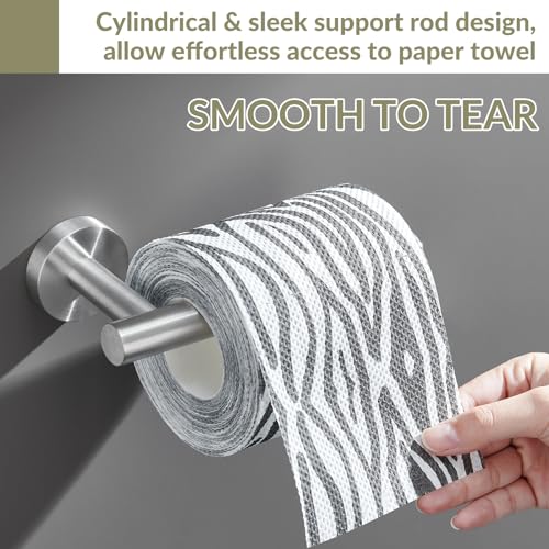 Brushed Nickel Toilet Paper Holder for Restroom, Wall Mounted | 304 Stainless Steel Tissue Holder, Rust-resistant for Bathroom, Powder Room, Vanity, Stable Drilling Mounted, Space-saving - color: Brushed Nickel