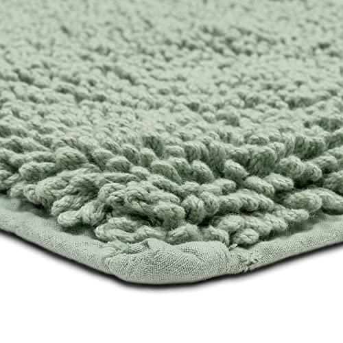 Mohawk Home Classic Cotton Ii Seaglass 2' 3" x 3' 9" Bath Mat - color: Sage Green, size: 2'3" x 3'9" (Rectangular)