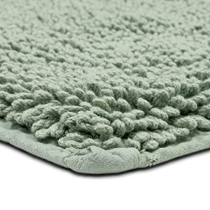 Mohawk Home Classic Cotton Ii Seaglass 2' x 5' Bath Mat - color: Sage Green, size: 2' x 5' (Rectangular)