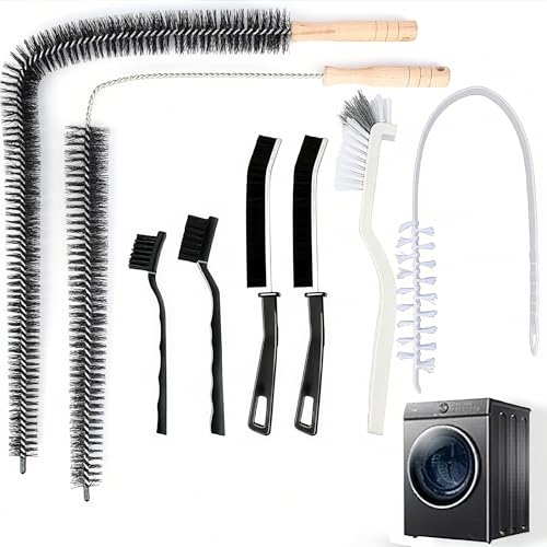 8 Pack Washing Machine Cleaner Brush, Dryer Cleaning Brush, Crevice Cleaning Brush for Bathroom, Shower, Kitchen, Cup,Tile, Tub, Sink-Ideal and Aractical Household Cleaning Tool Set