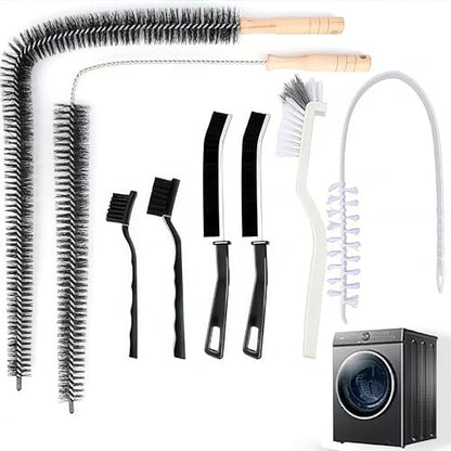 8 Pack Washing Machine Cleaner Brush, Dryer Cleaning Brush, Crevice Cleaning Brush for Bathroom, Shower, Kitchen, Cup,Tile, Tub, Sink-Ideal and Aractical Household Cleaning Tool Set