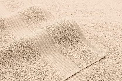 American Veteran Towel, Hand Towels for Bathroom Set of 4, 100% Cotton Turkish Hand Towel Sets, Soft Hand Face Towels, Beige Hand Towels - color: Beige, size: 16x28