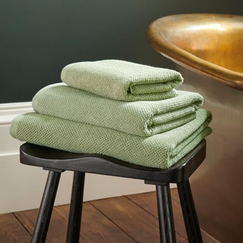 Christy Brixton 6 Piece Towel Set | Khaki Green | 100% Cotton | Ultra Soft | Super Absorbent | 600GSM | 2 Bath Sheets 2 Bath Towels 2 Hand Towels - color: Khaki, size: 2 Hand 2 Bath 2 Bath Sheet Set