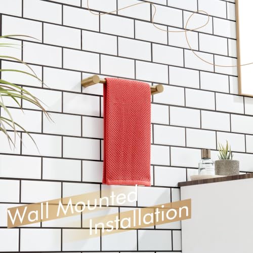 KOKOSIRI Bathroom Towel Holder 12-Inch Hand Towel Bars Wall Mounted Bathroom Hardware Accessories Champagne Bronze Stainless Steel, B4007CPG-L12 - color: Champagne Bronze, size: 12-Inch