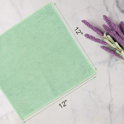 Washcloths Bulk 100 Pack Face Towels (12" x 12"), Highly Soft Wash Cloths and Hand Towels, Fast Drying Multi-Purpose Microfiber Cleansing Cloths for Bathroom, Hotel, Spa, and Salon-Multicolor | Hand Towels, Fast Drying Multi-Purpose Microfiber Cleansing C