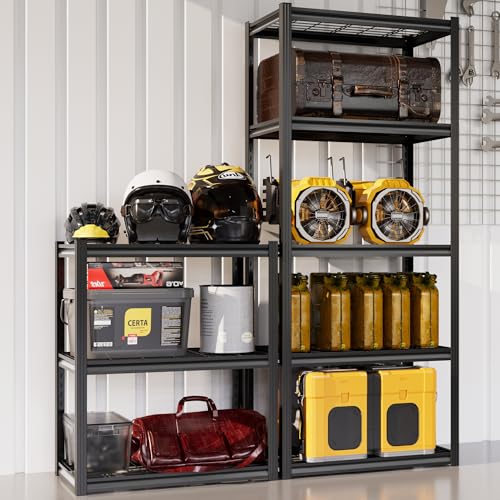 Heavy Duty 3-Shelf Utility Storage Rack, Total 2000 lbs Load Adjustable Garage Organizer Shelves, Multipurpose Industrial Storage Unit for Closet, Pantry, Kitchen & Warehouse 24" W×16" D - size: 24Wx16Dx35H