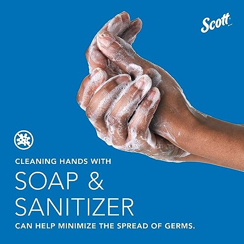 Scott Professional High-Capacity Skin Care Dispenser, Black (92145) | Manual Dispensing, Wall Mounted, 1.0 L Capacity, High-Capacity Design, Compatible with Scott Skin Care Refills