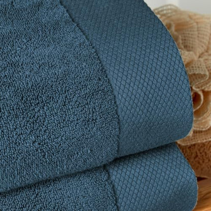 Christy Luxe 2 Bath Sheet Set in Navy Blue 100% Turkish Cotton - Super Soft & Quick Dry - Machine Washable - 730GSM - 2 Bath Sheets - color: Navy, size: 2 Bath Sheets