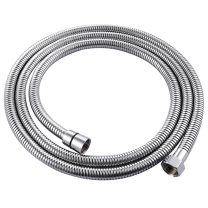 CIENCIA RV Shower Hose 1.5m Flexible Stainless Steel Replacement Shower Hose with Brass Fittings, FHA018 - color: Chrome, size: 1.5meters