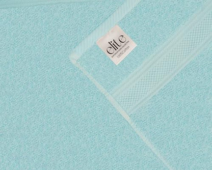 8-Piece Zero Twist Cotton Bath Towel Set – 100% Cotton Luxury Towels – Ultra Soft, Fluffy & Absorbent – Quick Dry, Durable & Fade Resistant – Spa Quality Bath, Hand & Washcloth Set (Placid Blue) - color: Placid Blue
