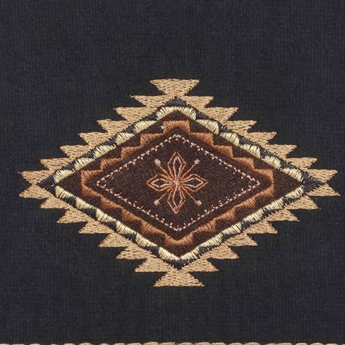 Avanti Linens 17722BLK Mojave Hand Towel, Black, 28.00" x 16.00" - color: Black, size: Hand Towel