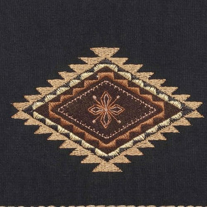 Avanti Linens 17722BLK Mojave Hand Towel, Black, 28.00" x 16.00" - color: Black, size: Hand Towel