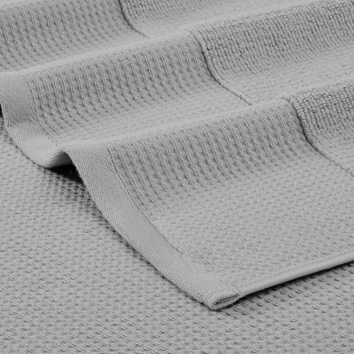 Modern Threads Waffle-Rib 6-Piece Towel Set – Premium Cotton Bath Towels, Ultra-Absorbent & Soft, Elegant Waffle Texture for Bathroom & Spa, Oyster - color: Oyster