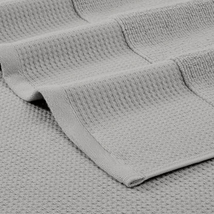 Modern Threads Waffle-Rib 6-Piece Towel Set – Premium Cotton Bath Towels, Ultra-Absorbent & Soft, Elegant Waffle Texture for Bathroom & Spa, Oyster - color: Oyster