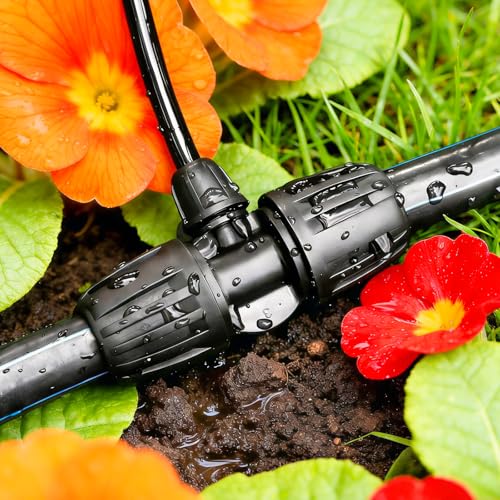 13 pack 1/2 Inch To 1/4 Inch Drip Irrigation Fittings, 1/2" (1/2" ID x 0.65" OD) to 1/4" Drip Line Reducing Tee 1/2" x 1/4" 3 Way Splitter Connectors for Garden Irrigation System - size: 1/2" x 1/4" 3 Way Splitter