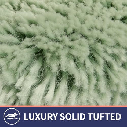 Soft Microfiber Toilet Lid Cover 17.5" x 15" Machine Washable | Solid Toilet Seat Cover Adjustable Rubber Backing Fits Most 16 -17.5" L x 14-16" W Round Oblong and Elongated Toilet Seat - color: Green