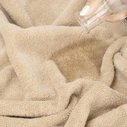 American Soft Linen Salem Washcloth Sets, 4 Piece Luxury 600 GSM 100% Cotton Washcloths for Bathroom, 13x13 inches Washrags Premium Quality Hand Face Towels, Beige - color: Beige, size: 13x13"