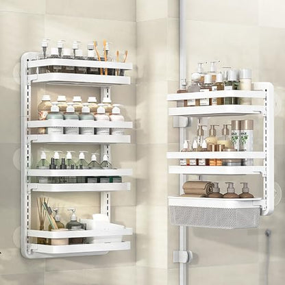 Over The Toilet Storage Shelf, Toilet Storage Wall Mounted, Bathroom Storage Organizer with Non-Trace Adhesive, Home Storage Rack(Small) - size: Small