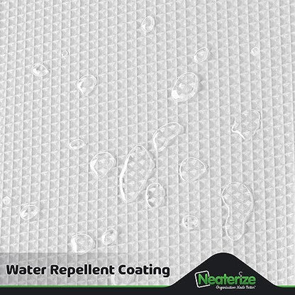 NEATERIZE Stall Shower Curtain White - Hotel Style Shower Curtains for Bathroom with Waffle Design, 36x72 Inches - White Fabric Shower Curtain - Cortinas de Baño Elegantes - size: 36"W x 72"L (Pack of 1)