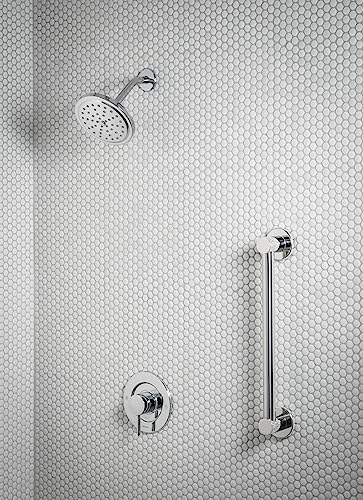 Moen YG0418CH Bathroom Safety 18-Inch Stainless Steel Modern Bathroom Grab Bar, Chrome - color: Chrome