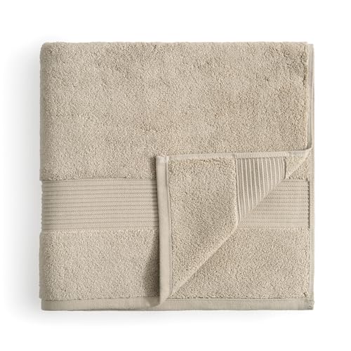 Ted Baker Cotton Bath Towel Soft, Highly Absorbent, 30 x 56, Tan Beige 1 Pc - color: Tan, size: Bath Towel - 1 Piece