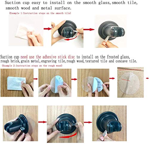 JiePai Suction Cup Shower Head Holder for Handheld Shower,Oil Rubbed Bronze | Suction cup holder,No-drill wall mount,fits 3/4 handheld,Works on tile glass metal,Removable,For bathroom/RV - color: Holder-Oil Rubbed Bronze